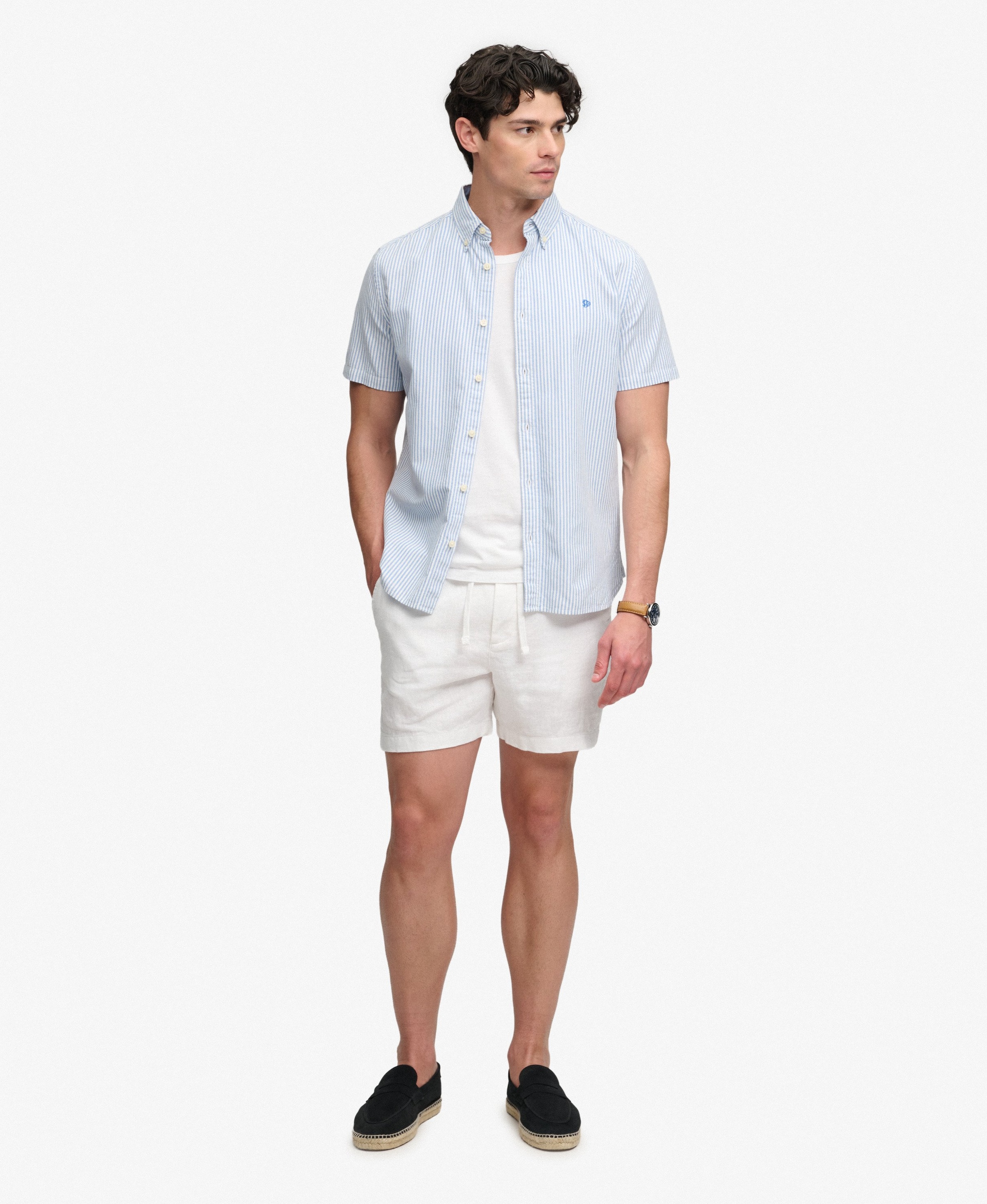 Superdry & Co Regular Broek 'The Merchant Store' in Wit