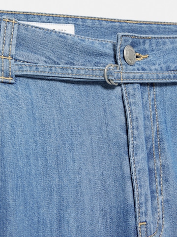 Pull&Bear Wide Leg Jeans in Blau