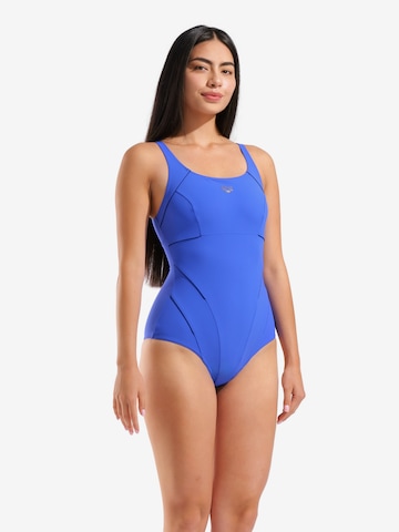 ARENA Bustier Muotoileva uimapuku 'SHAPEWEAR Jewel Low C-Cup R' värissä sininen: etupuoli