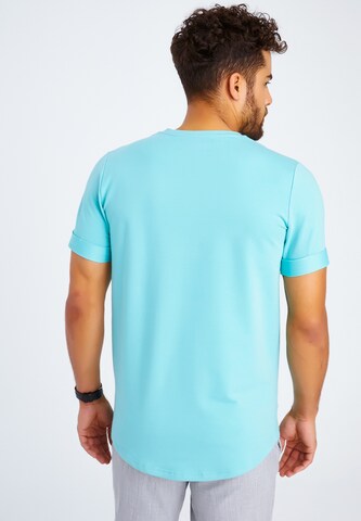 Leif Nelson T-Shirt Rundhals 'LN-6368' in Blau