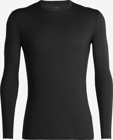 ICEBREAKER - Camiseta térmica 'Anatomica' en negro: frente