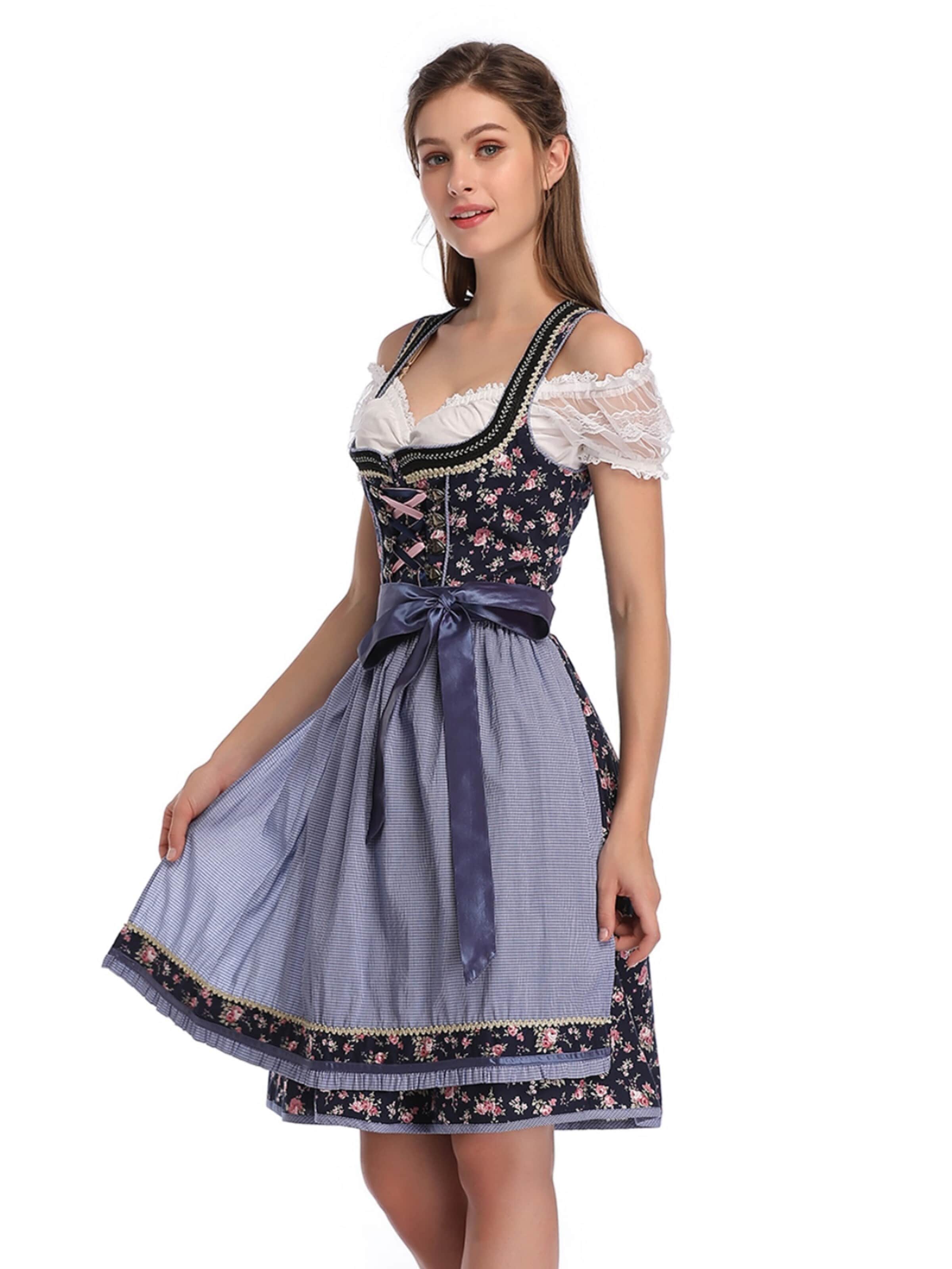 Yesfashion Dirndl‌‌‌‌‌ in Blau