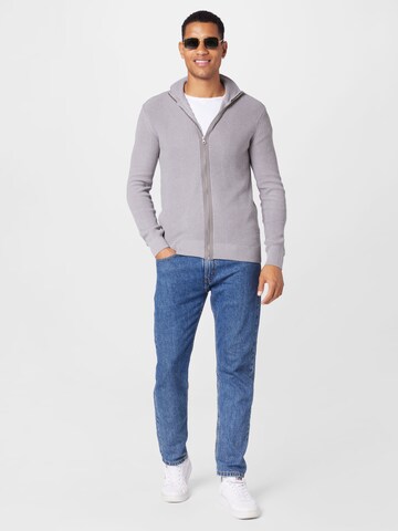INDICODE JEANS Knit cardigan 'Dodson' in Grey