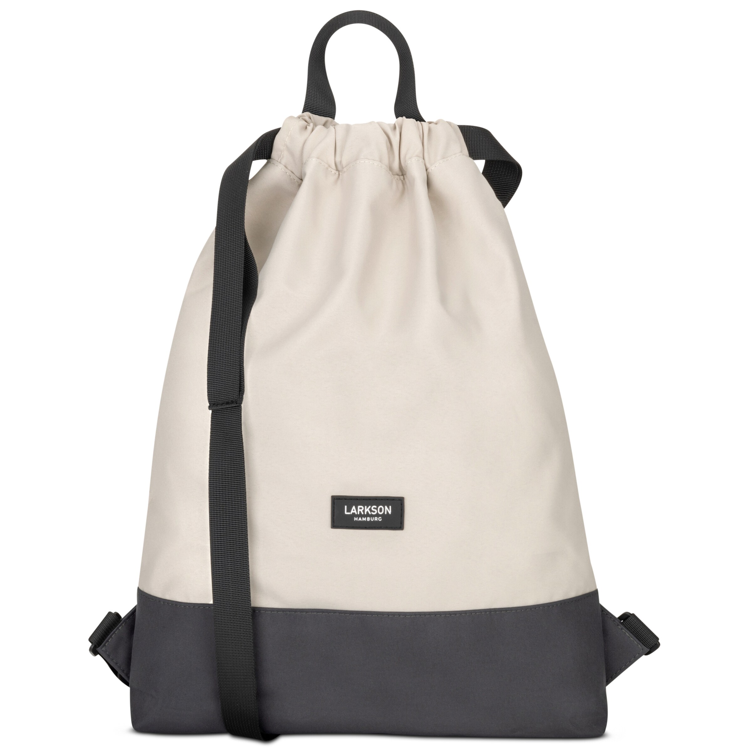 Borsone da palestra 'No 7' di LARKSON in beige: frontale