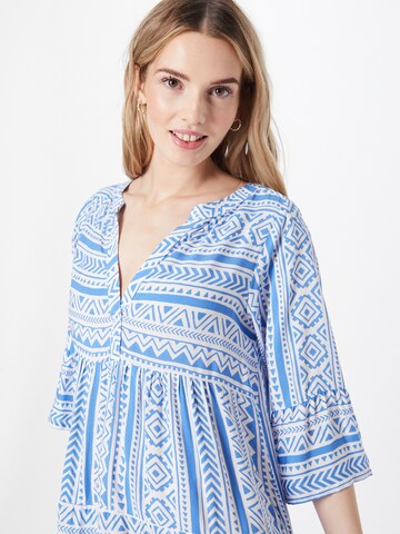 Sublevel Sukienka 'Kleid mit Volants' w kolorze niebieski