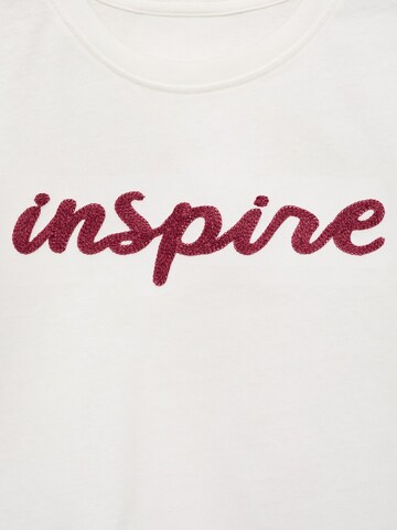 MANGO KIDS Tričko 'INSPIRE' - Biela