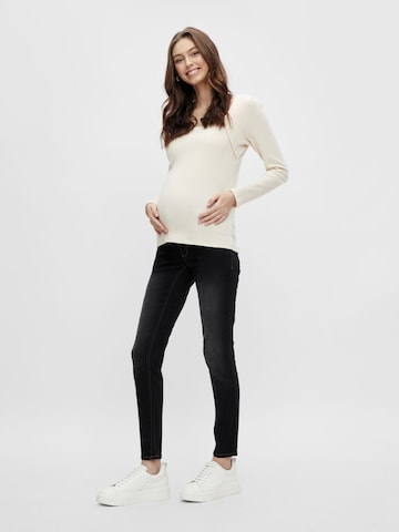 MAMALICIOUS Skinny Jeans 'Uno' in Zwart