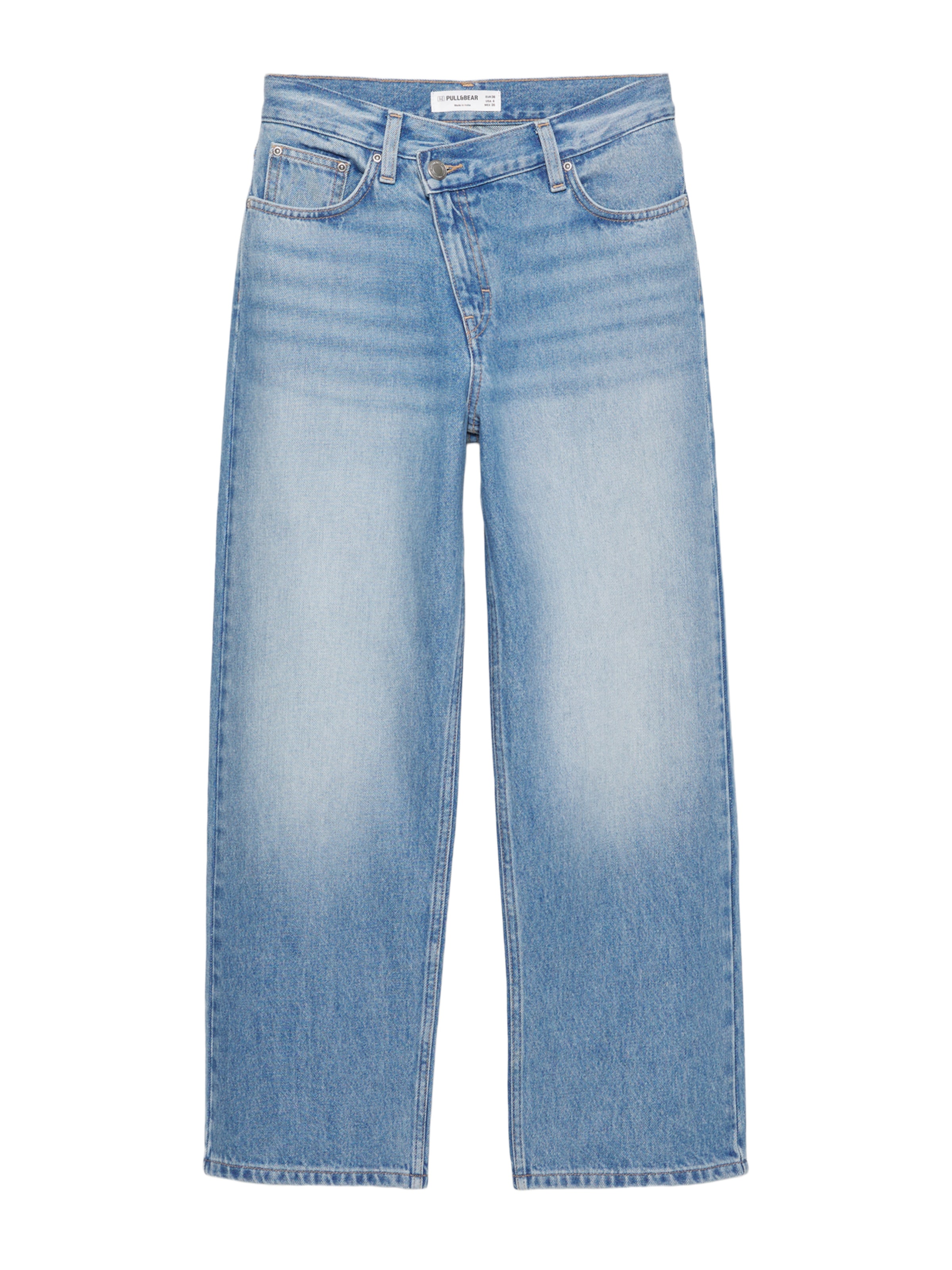 Pull&Bear Regular Jeans in Blue: front