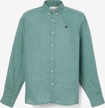 TIMBERLAND Regular fit Button Up Shirt 'Mill Brook' in Green: front