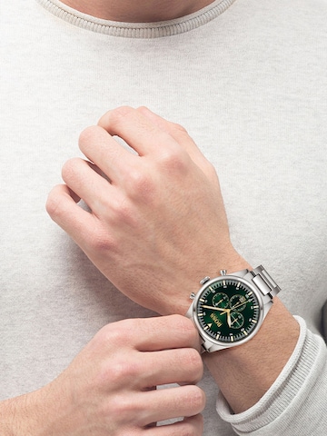 BOSS Black Analogové hodinky 'Pioneer' – stříbrná: přední strana
