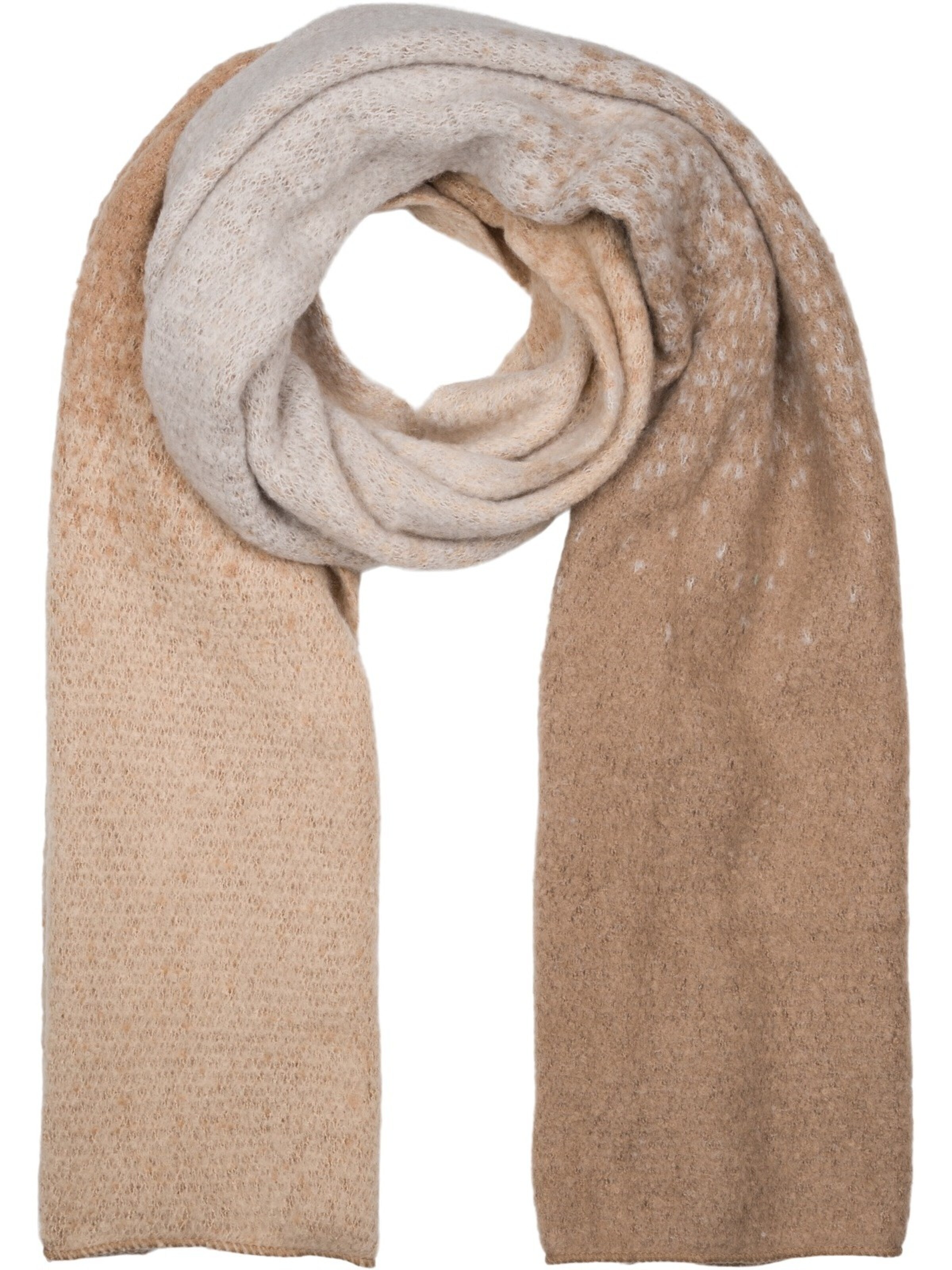styleBREAKER Schal 'Web-Schal mit Pixel-Farbverlauf'‌‌‌‌‌‌‌‌ in Beige: Vorderseite