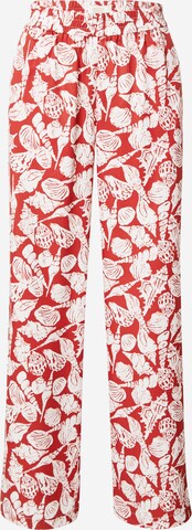 Wide Leg Pantalon 'Gia' SCOTCH & SODA en rouge : devant