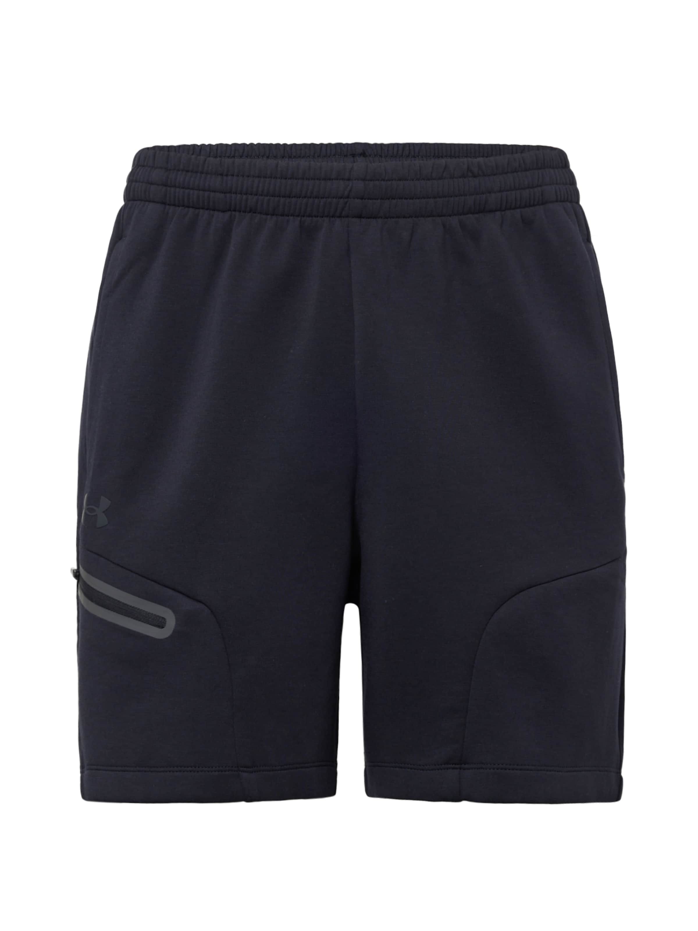 UNDER ARMOUR Normální Sportovní kalhoty 'Unstoppable' – černá: přední strana