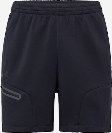 UNDER ARMOURregular Sportske hlače 'Unstoppable' - crna boja: prednji dio