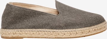 Alhamas Espadrilles 'Alpargata Plana' in Grau: Vorderseite