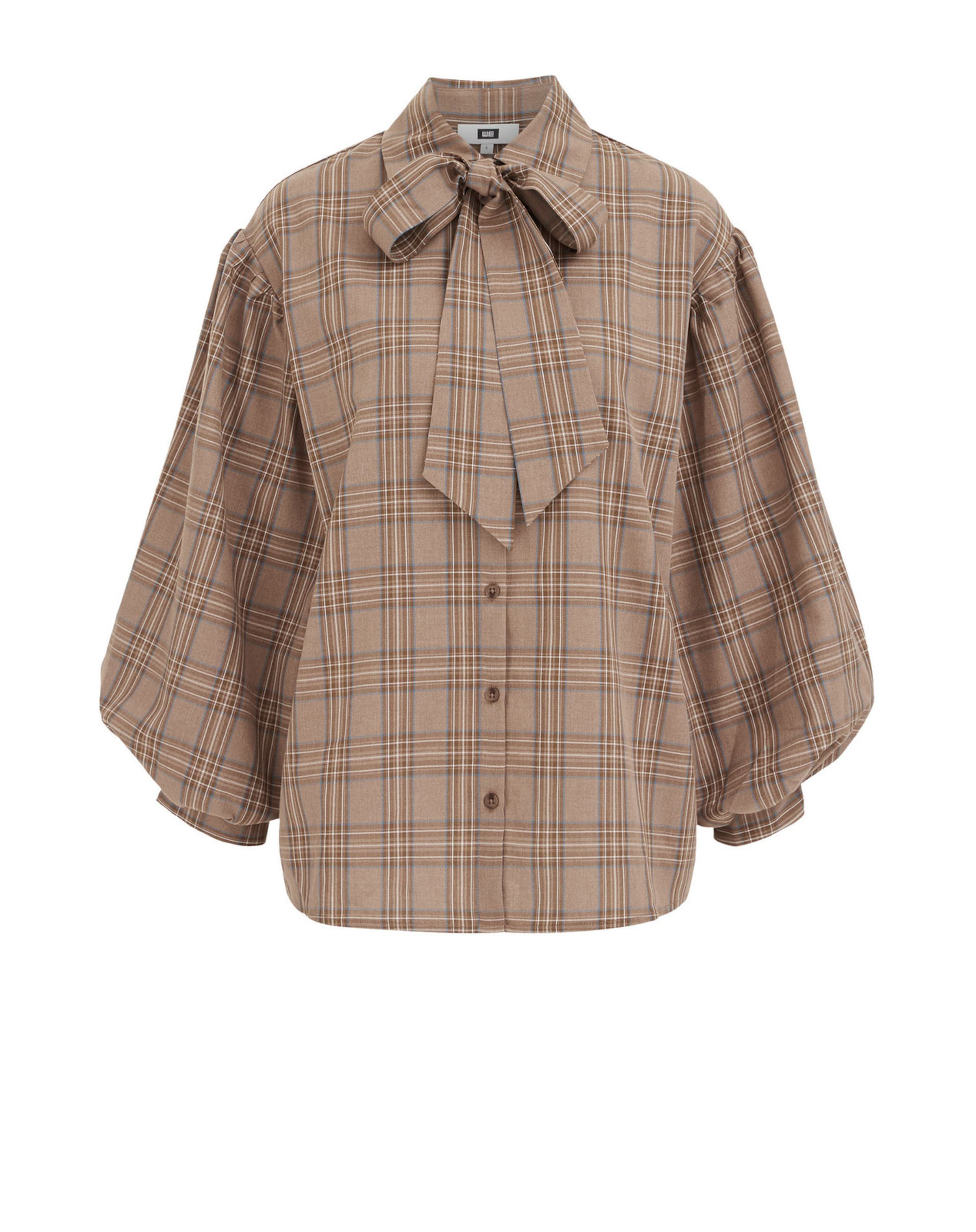 WE Fashion - Blusa en marrón: frente