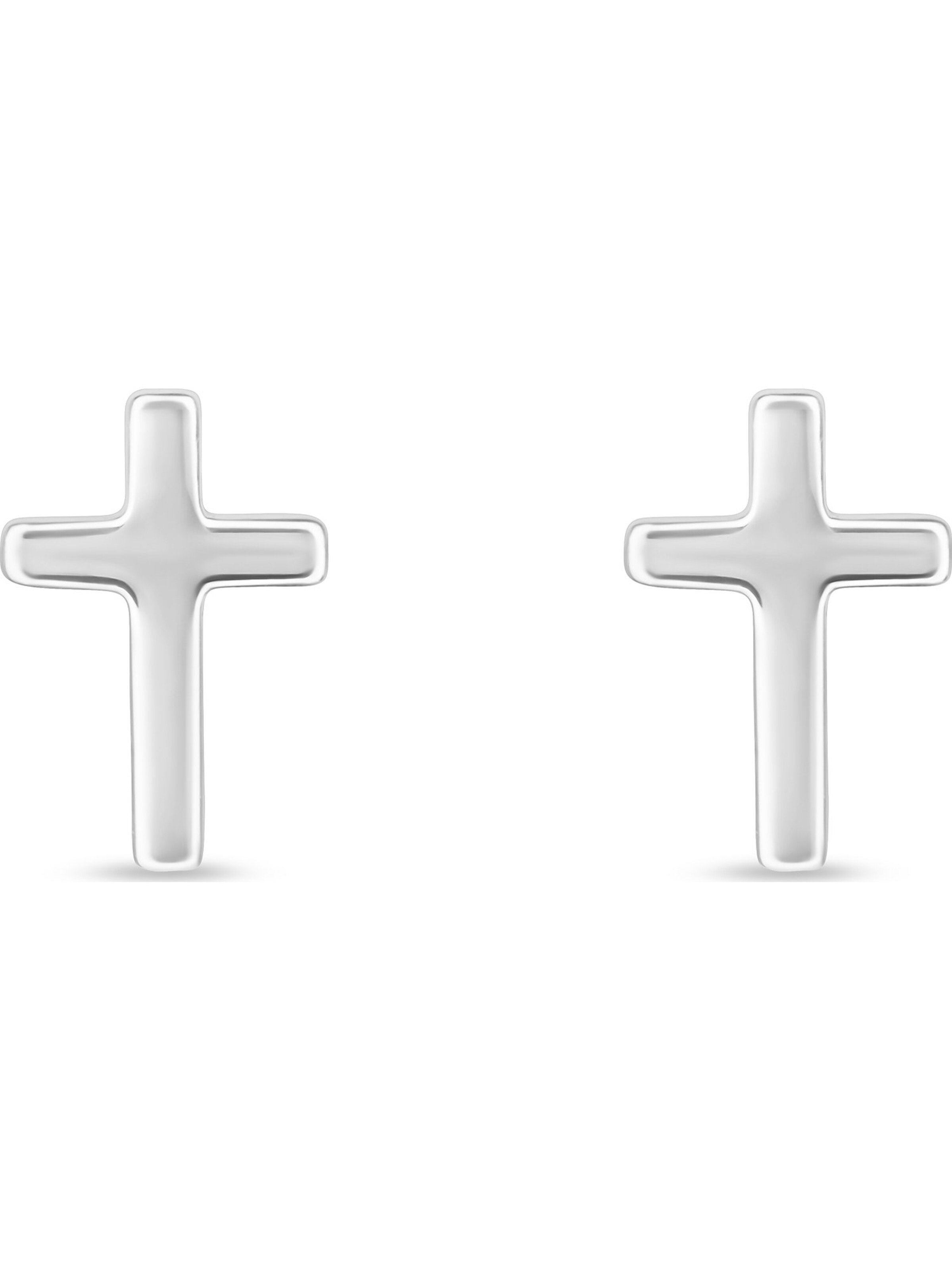 FAVS Earrings in Silver: front