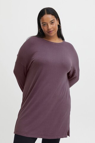 Fransa Knitted dress in Purple: front