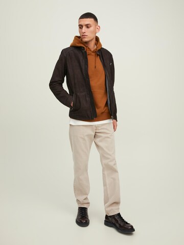 JACK & JONES Sweatshirt 'STAR ROOF' i brun
