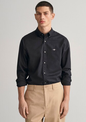 GANT Slim Fit Риза в черно: отпред