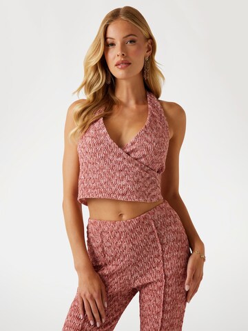 GUESS Knitted Top in Pink: front