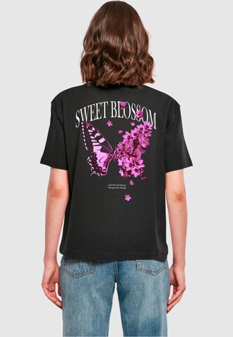 T-shirt 'Sweet Blossom And Beauty' Mister Tee en noir