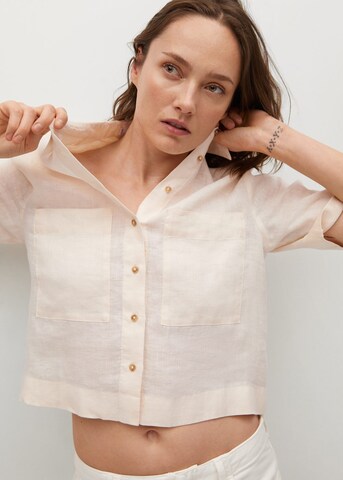 MANGO Bluse 'Jeni' i beige