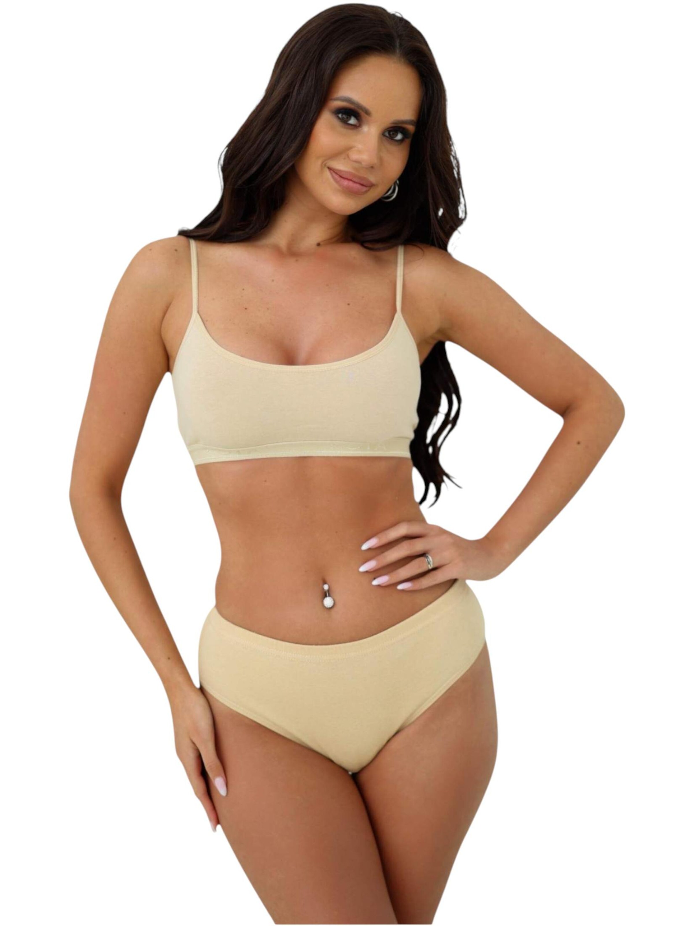 Reggiseno sportivo 'Aura Lite' di fashionshowcase in beige