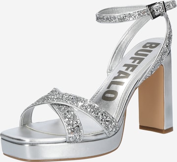 sidabrinė BUFFALO Basutės su dirželiais: priekis