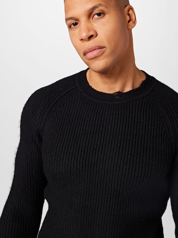 REPLAY Sweter w kolorze czarny
