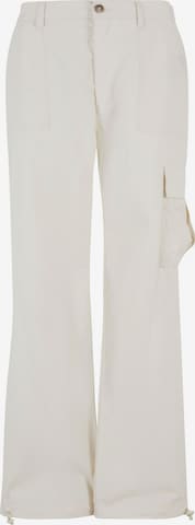 Karl Kani Loose fit Cargo Pants in White: front