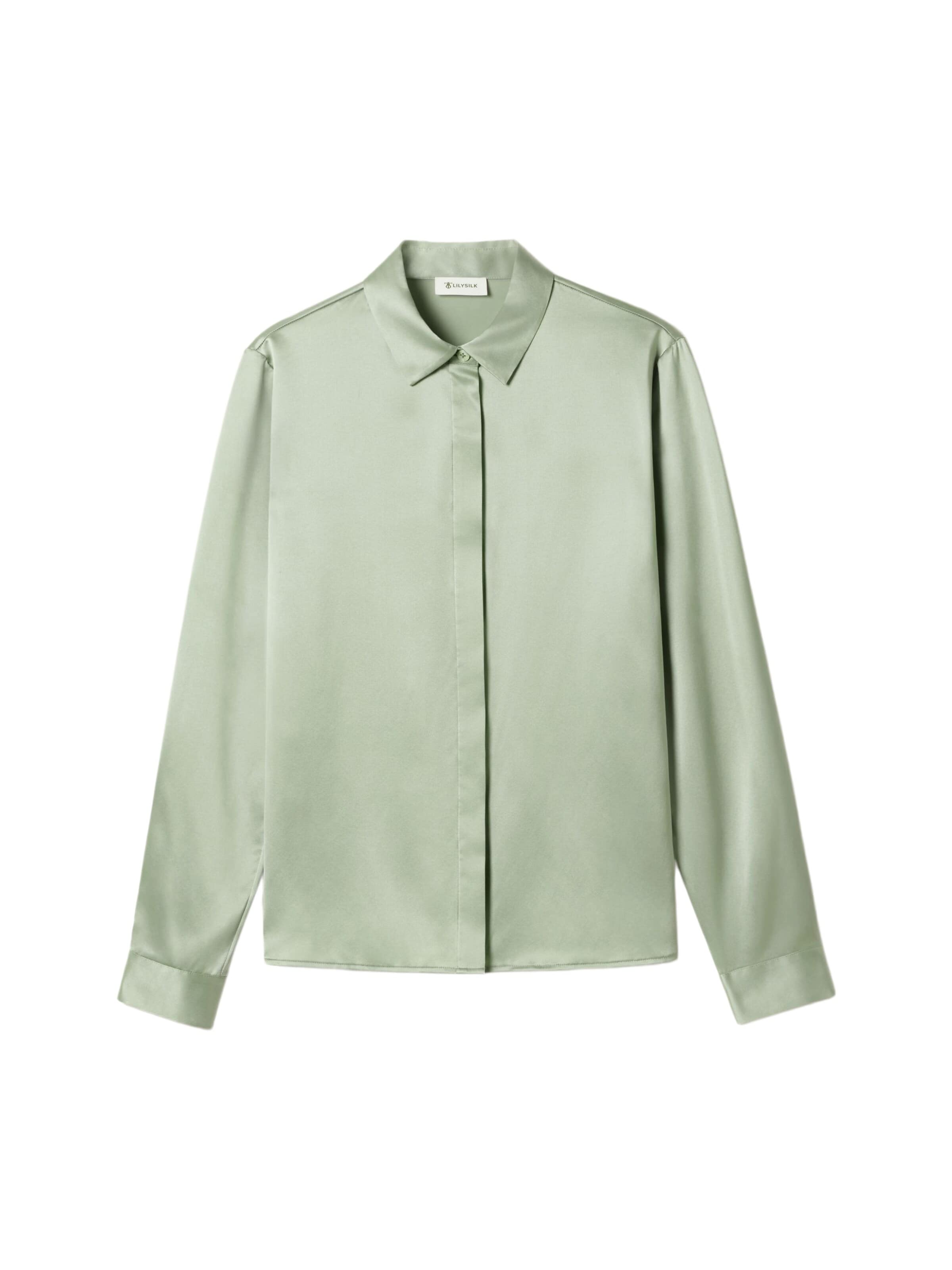 Lilysilk Blouse in Groen: voorkant