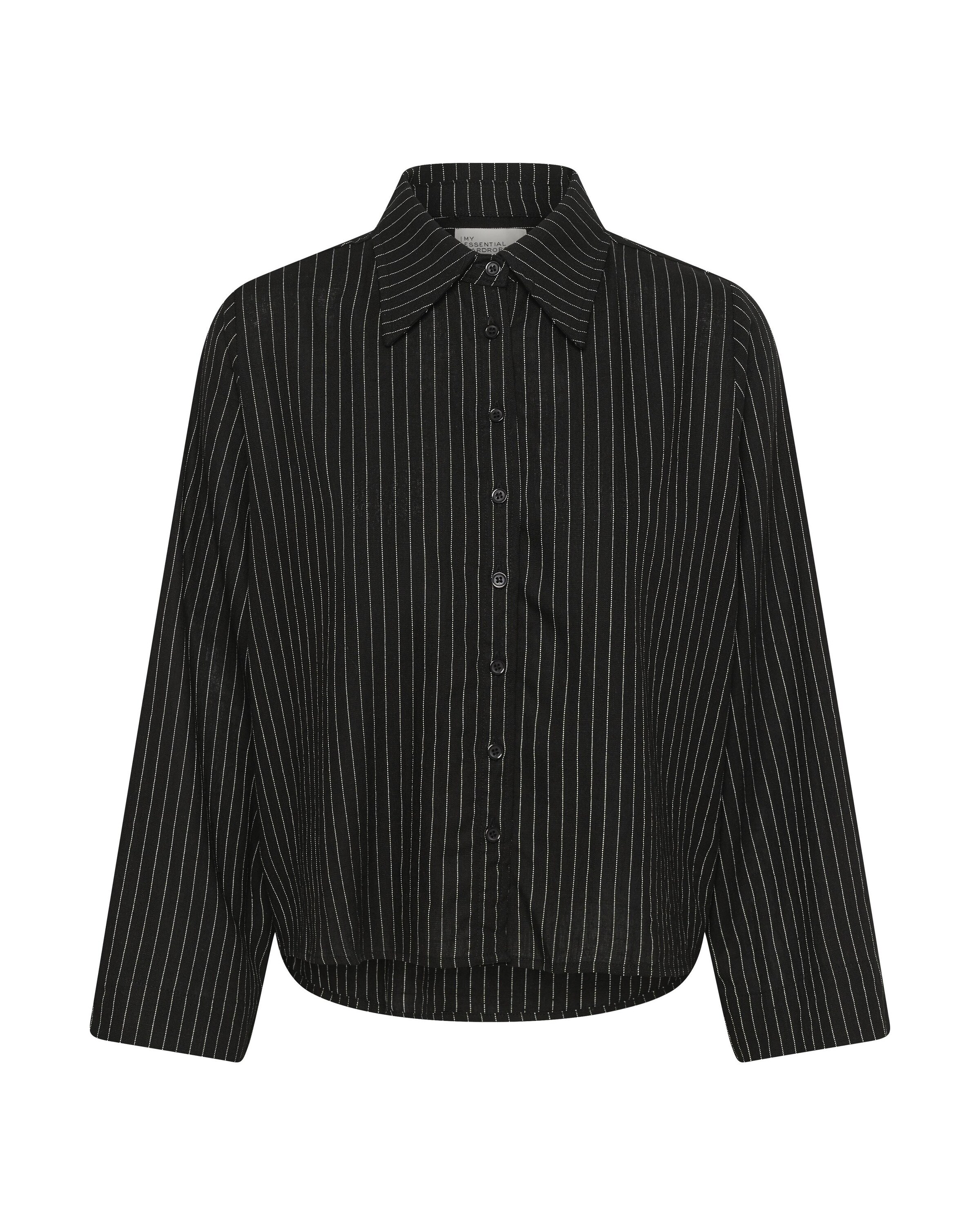 My Essential Wardrobe Blouse 'JannieMW' in Zwart: voorkant