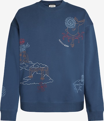 SCOTCH & SODA Sweatshirt in Blue: front