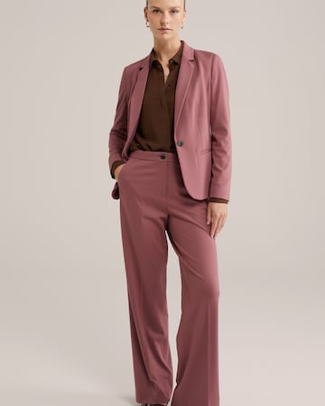 WE Fashion Regular Trousers with creases in Pink