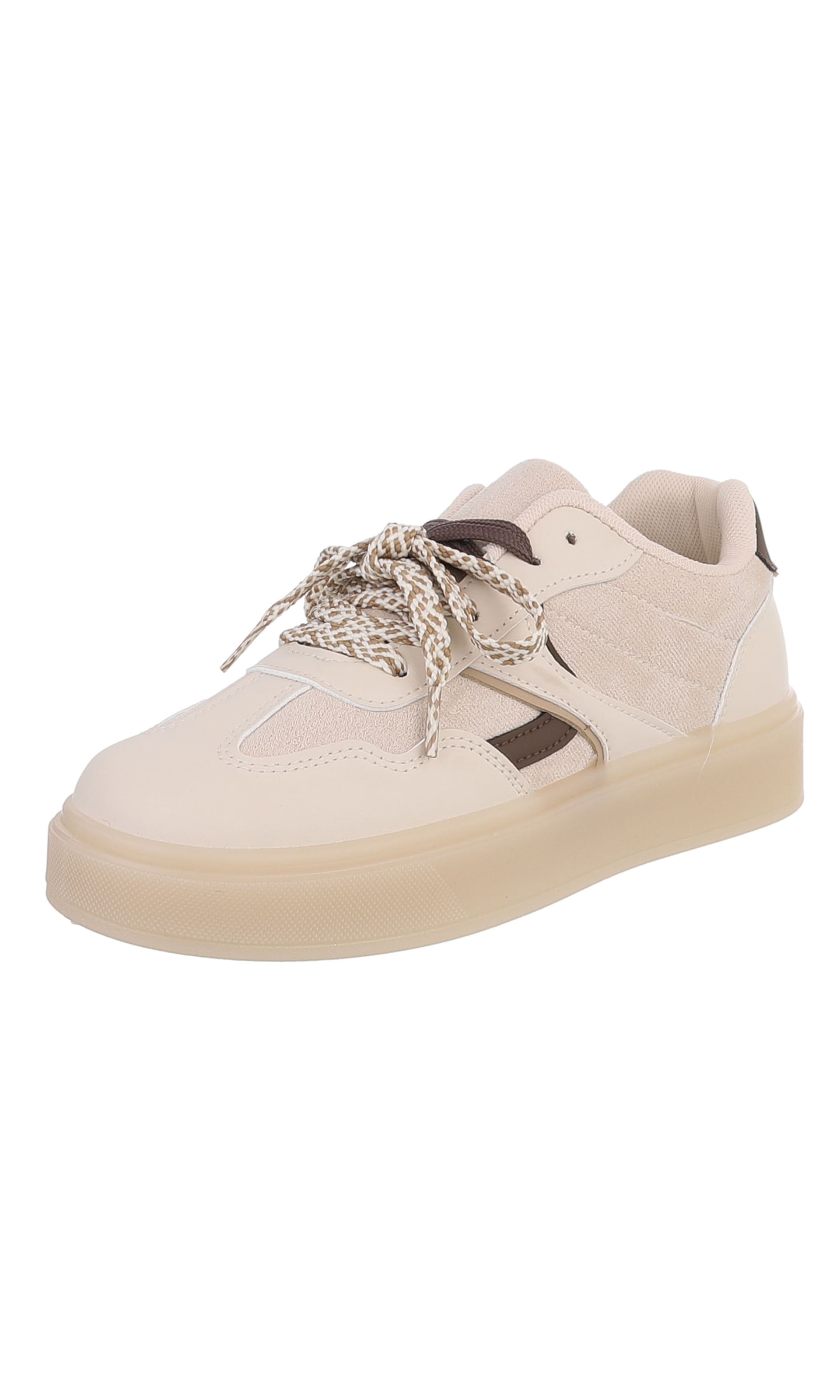 Ital-Design Sneaker in 36 in beige / braun, Produktansicht