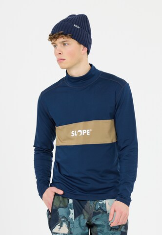 SLOPE Midlayer 'Norvyn' in Blau: Vorderseite