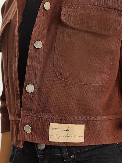 Bianco Lucci Casaco meia-estação em castanho escuro, Vista do artigo