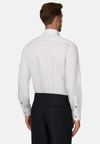 Fit confort Chemise Boggi Milano en blanc : derrière