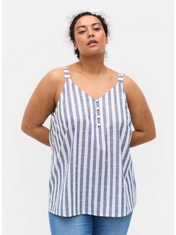 Zizzi Top 'Meliza' in Blue: front