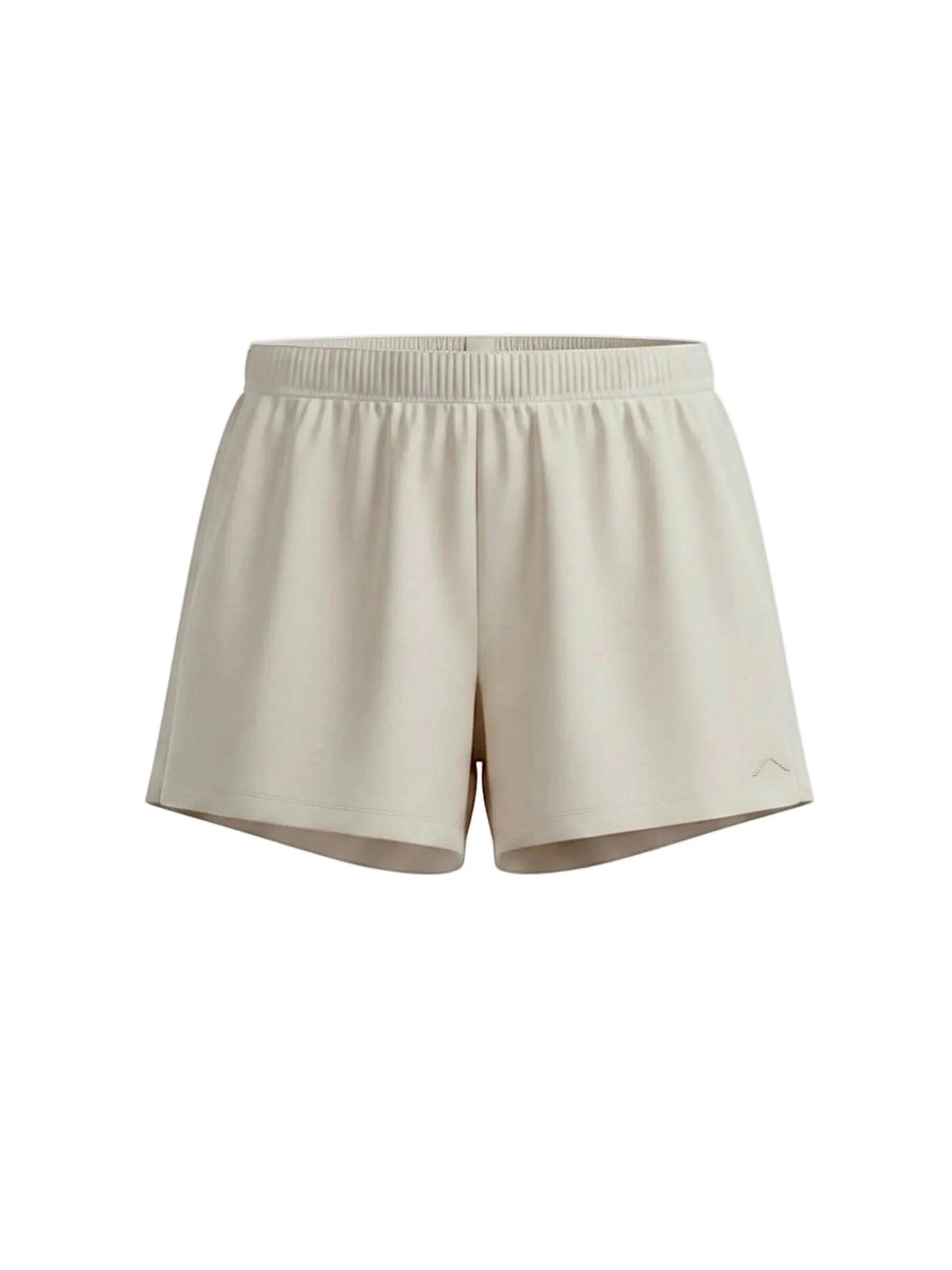 Shorty 'Lounge Shorts' di LÉGÈRE in beige: frontale