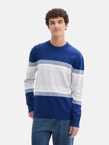 TOM TAILOR DENIM Trui in Blauw: voorkant