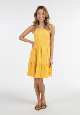 IZIA Summer Dress in Yellow