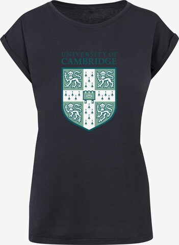 Merchcode Shirt 'University Of Cambridge' in Blauw: voorkant