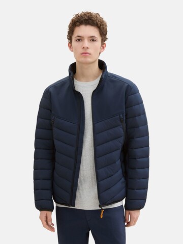 TOM TAILOR DENIM Tussenjas in Blauw: voorkant