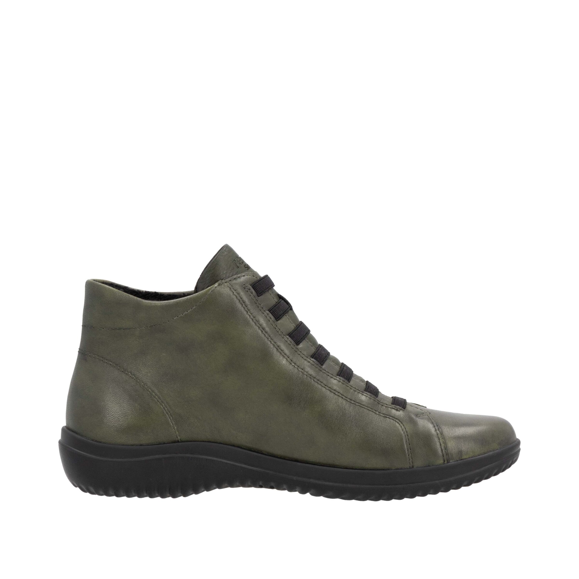 REMONTE Lace-Up Ankle Boots 'D1E70' in Green