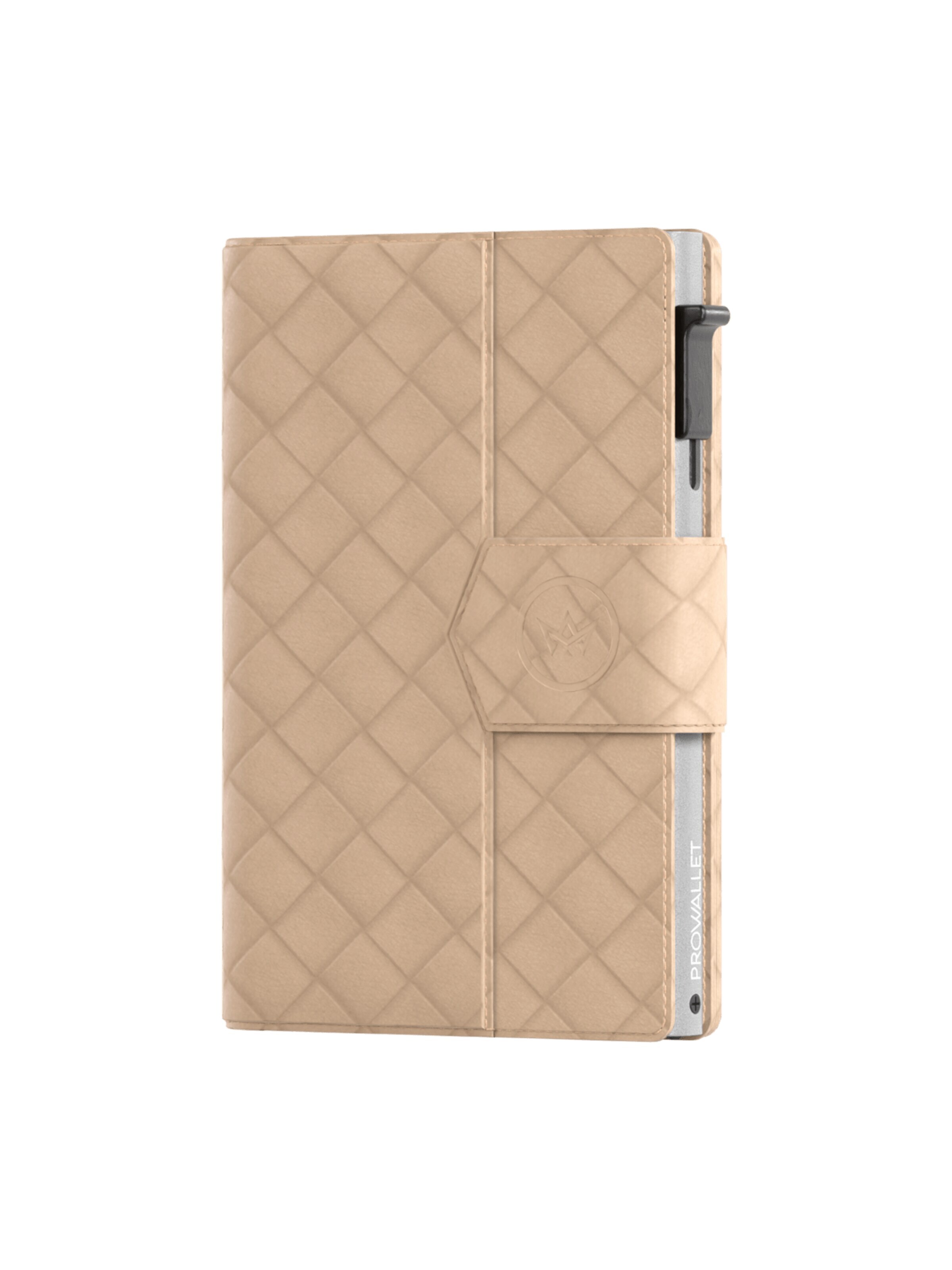 Prowallet Wallet 'Pasjeshouder Plus Woven' in Beige