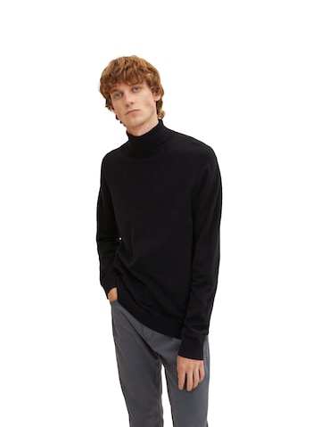 TOM TAILOR - Jersey en negro: frente