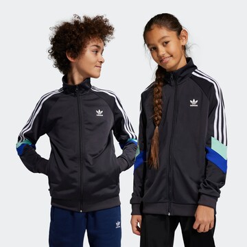 ADIDAS ORIGINALS Prehodna jakna 'Rekive' | črna barva: sprednja stran