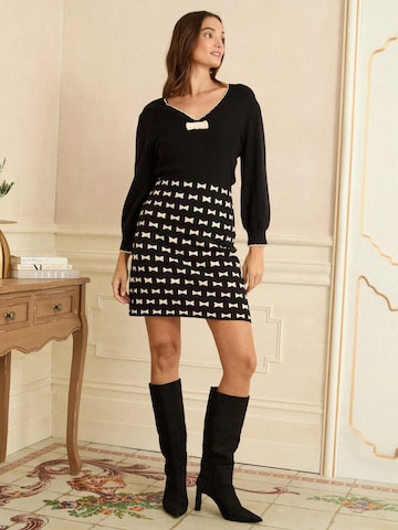 love & roses Gebreide jurk in Zwart